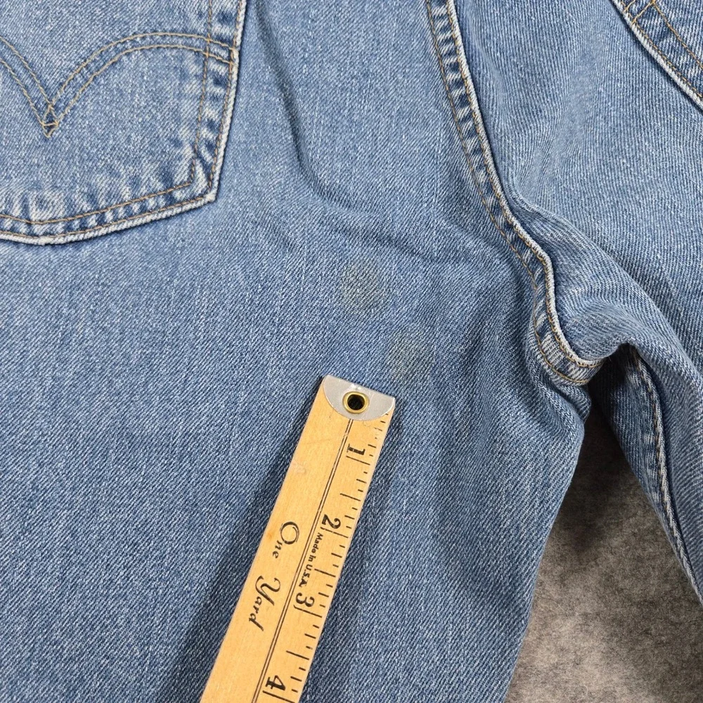 Levis Mens Blue 550 Relaxed Fit Tapered Jeans 30x30